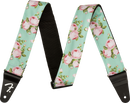 Fender Floral Strap, Surf Green, 2"