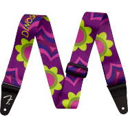 Fender J Mascis Strap, Magenta Flower Strap, 2"