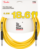 Fender Tom DeLonge 18.6' To The Stars Instrument Cable, Graffiti Yellow