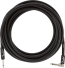 Fender Professional Series Instrument Cable, Straight/Angle, 18.6', Black