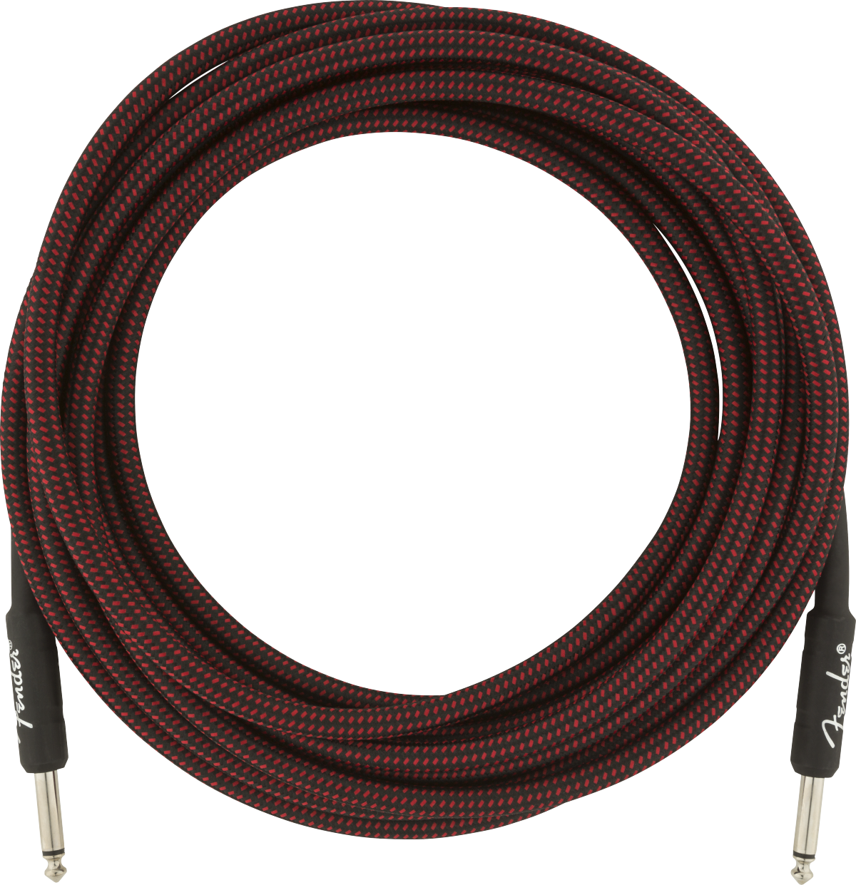 Fender Professional Series Instrument Cable, 18.6', Red Tweed