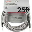 Professional Series Instrument Cable, 25', White Tweed