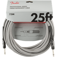 Professional Series Instrument Cable, 25', White Tweed