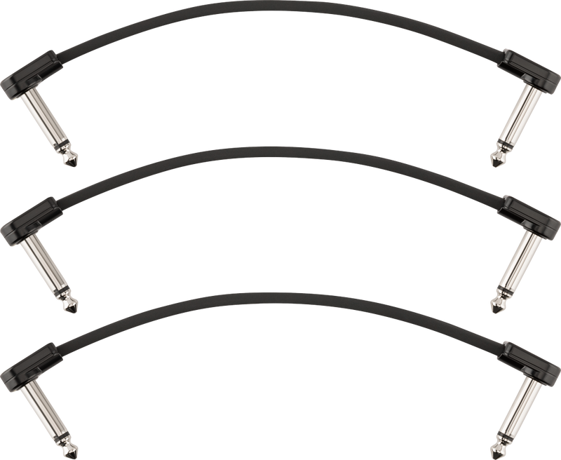 Fender Blockchain 6" Patch Cable, 3-pack, Angle/Angle