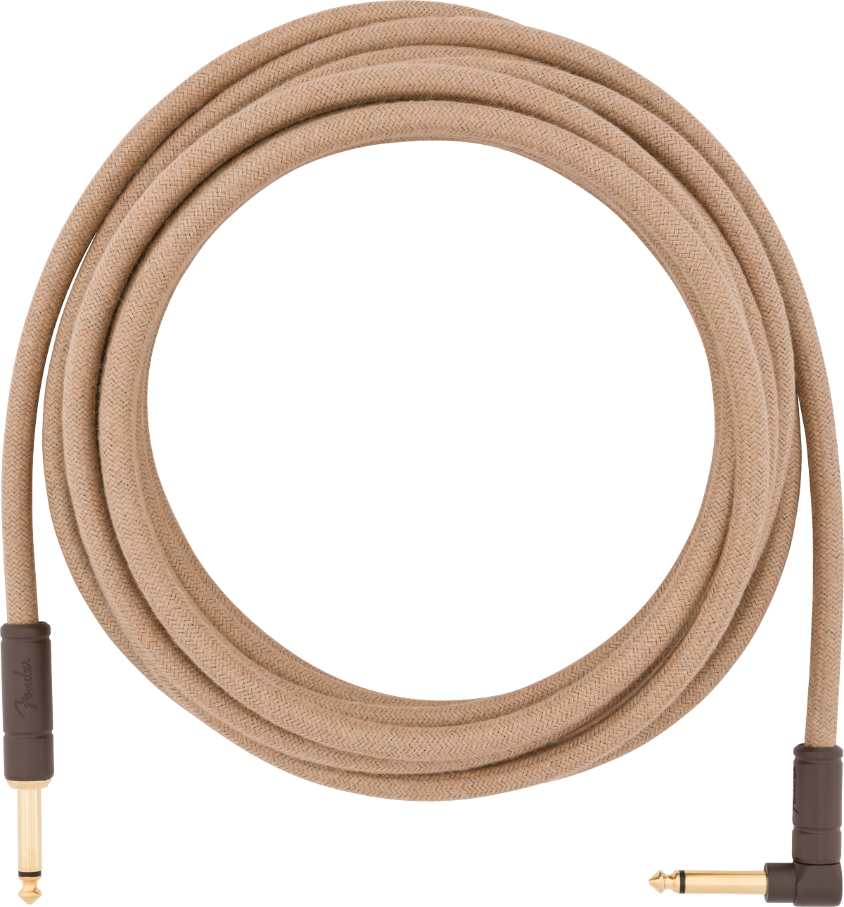 Fender Festival Instrument Cable, Straight/Angle, 18.6', Pure Hemp, Natural