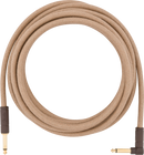 Fender Festival Instrument Cable, Straight/Angle, 18.6', Pure Hemp, Natural