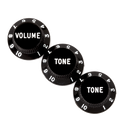 Fender Stratocaster® Knobs, Black (Volume, Tone, Tone) (3)