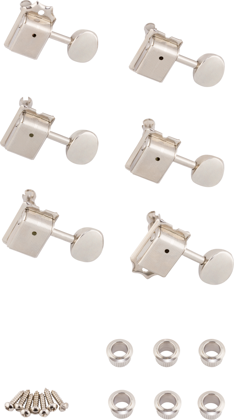 Fender Pure Vintage Guitar Tuning Machines, Nickel/Chrome, (6)