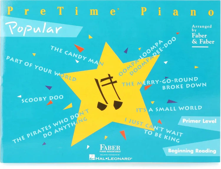 Faber Piano Adventures PreTime Piano Popular