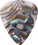 Fender Premium Celluloid 351 Shape Picks, Medium, Abalone, 12-Pack