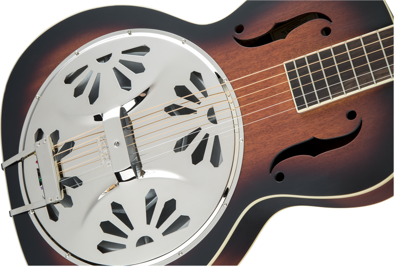 Gretsch G9220 Bobtail™ Round-Neck A.E., Mahogany Body Spider Cone Resonator Guitar, Fishman® Nashville Resonator Pickup, 2-Color Sunburst