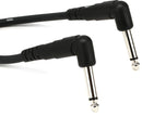 D'Addario PW-CGTPRA-01 Classic Series Pedalboard Patch Cable - Right Angle to Right Angle - 1 foot