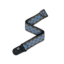 D'Addario Eco-Comfort Woven Guitar Strap, Blue & Gold