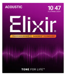 Phosphor Bronze Acoustic Guitar Strings with NANOWEB Technology 12 String