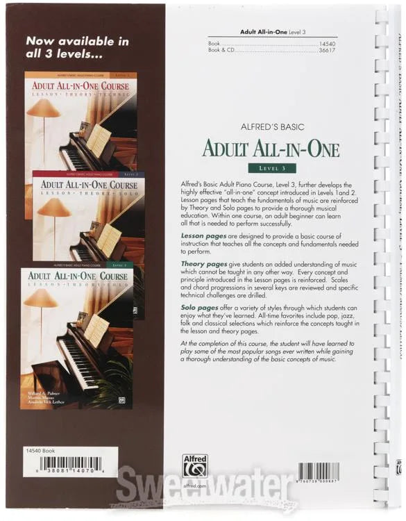 Alfred Alfred's Basic Adult All-in-One Course, Book 3