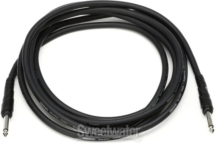 D'Addario Classic Series 1/4 inch TS to 1/4 inch TS Speaker Cables - 10 foot