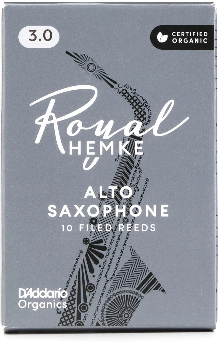 D'Addario Royal Hemke Alto Saxophone Reeds - 3.0, 10-pack