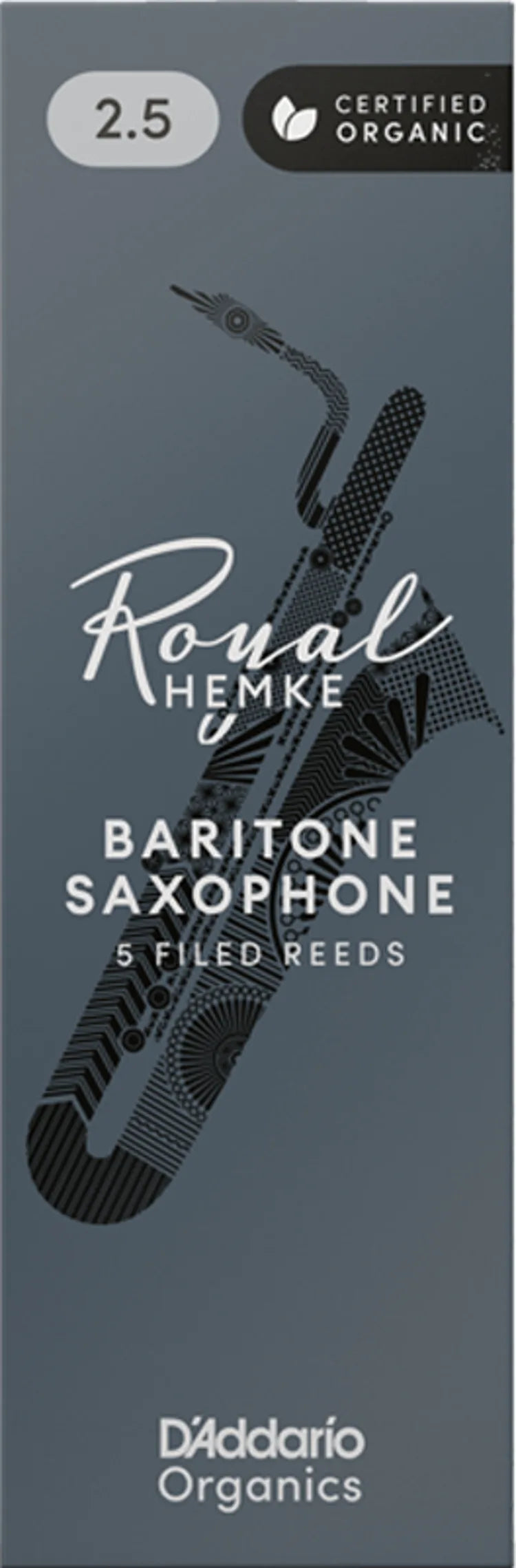 D'Addario Frederick L. Hemke Baritone Saxophone Reeds - 2.5 (5-pack)