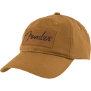 Fender Vintage Leather Badge Hat, Caramel
