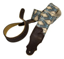 Franklin Old Aztec Canvas Guitar Strap - Blue