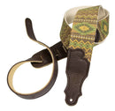 Franklin Old Aztec Canvas Guitar Strap - Olive