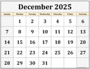 2025 December Lessons