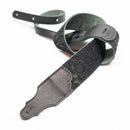 Franklin Embossed Suede Guitar Strap - Black