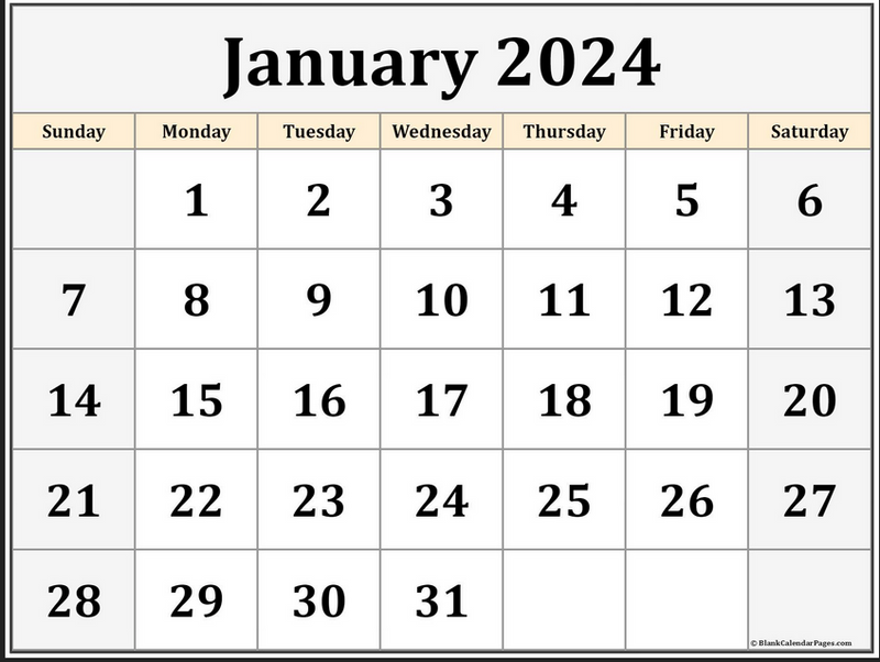 2024 January Lessons