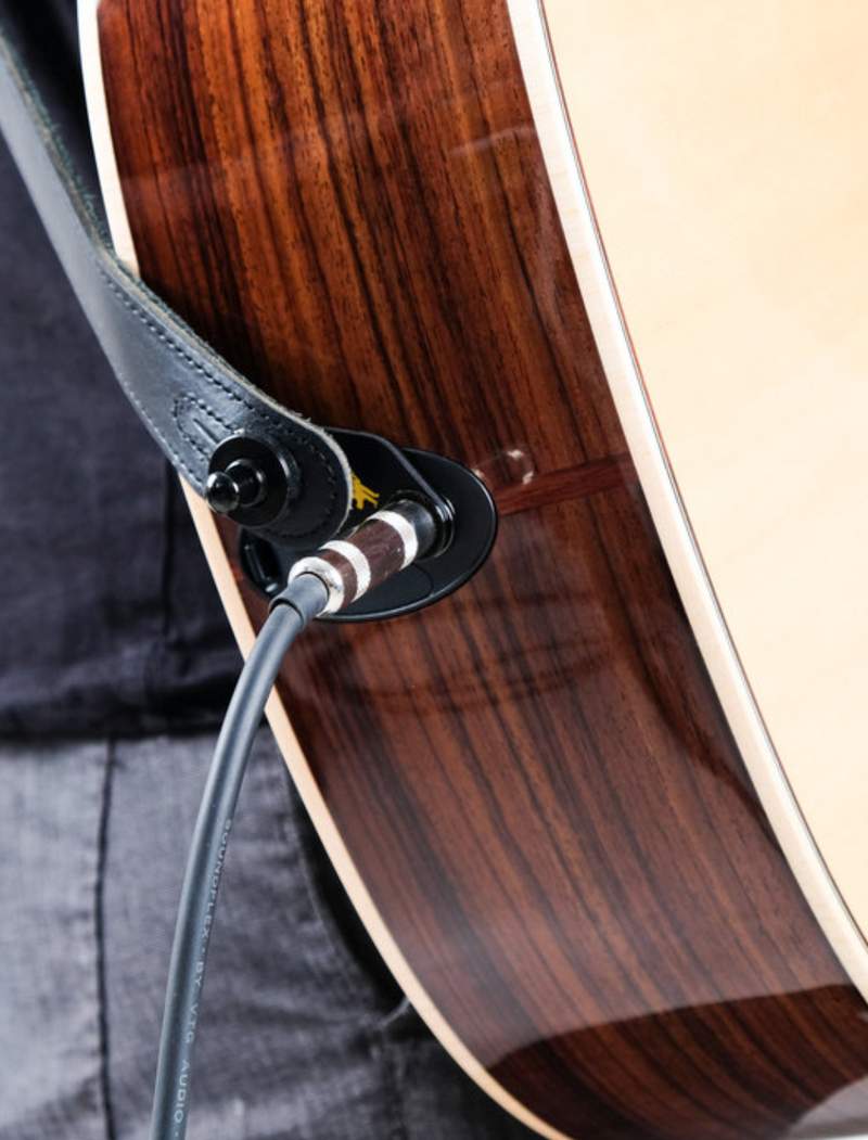 MusicNomad Acousti-Lok Strap Lock Adapter for TAYLOR® Guitars with a 9 Volt EXPRESSION SYSTEM® Battery Box