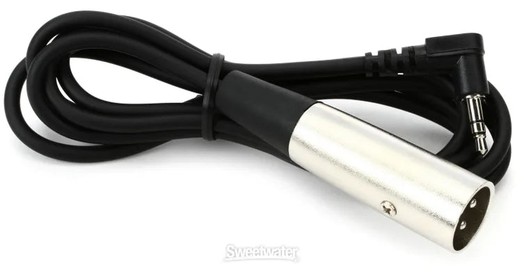 Hosa XVM-105M XLR Male to Right Angle 3.5mm TRS Male Cable - 5 foot