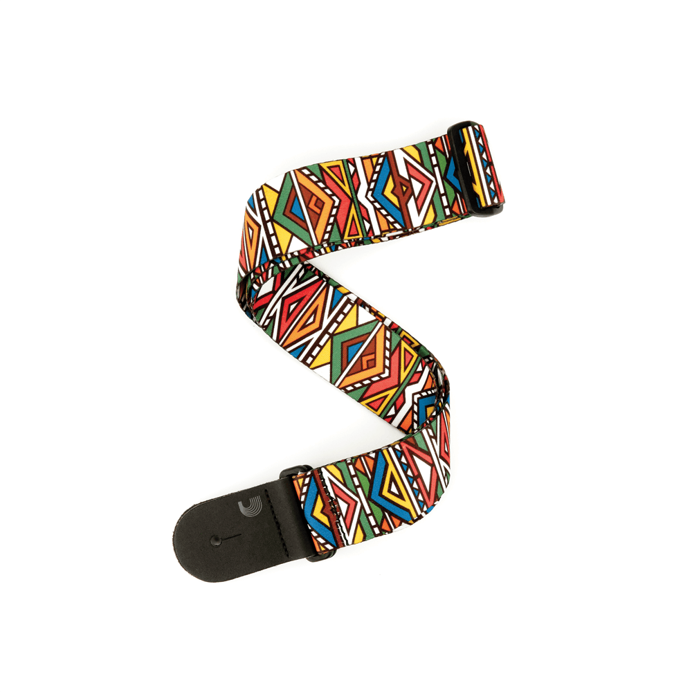 D’Addario Polyester Woven Guitar Strap, Ndebele