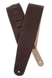 D'Addario 2.5" Suede Guitar Strap Brown