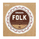 D'Addario Normal Tension Ball End Silver-Wound/Clear Nylon Classical Guitar Strings