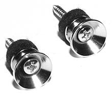 Peavey Strap Guitar & Bass Strap Button, Chrome