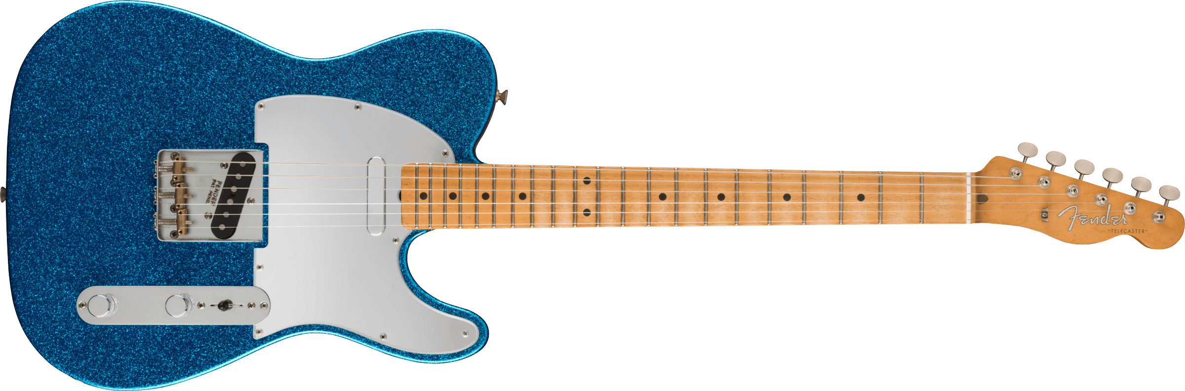Fender  J Mascis Telecaster®, Maple Fingerboard, Bottle Rocket Blue Flake