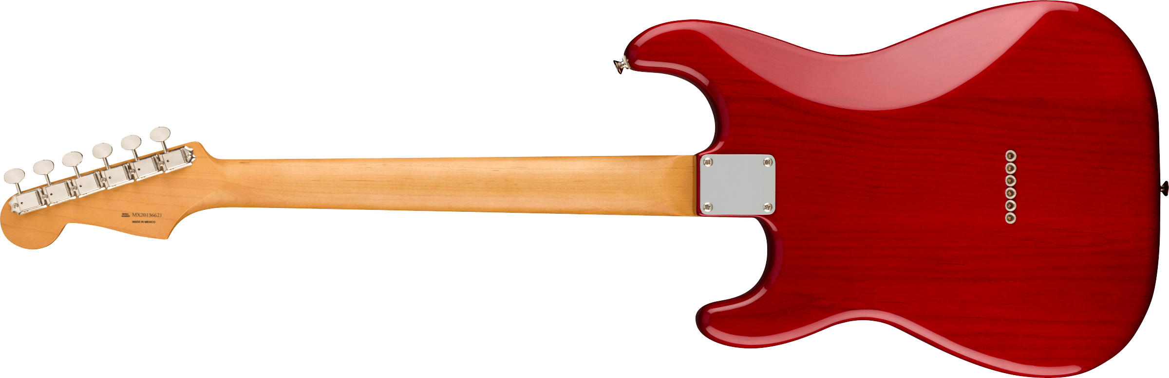 Fender Noventa Stratocaster®, Pau Ferro Fingerboard, Crimson Red Transparent