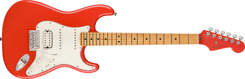 Fender  Limited Edition Player Stratocaster® HSS, Maple Fingerboard, Fiesta Red with Matching Headstock