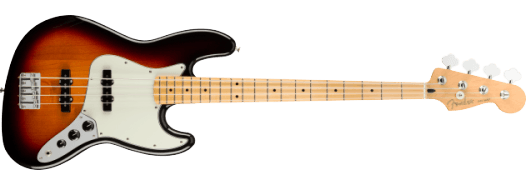 Fender Player Jazz Bass®, Maple Fingerboard, 3-Color Sunburst