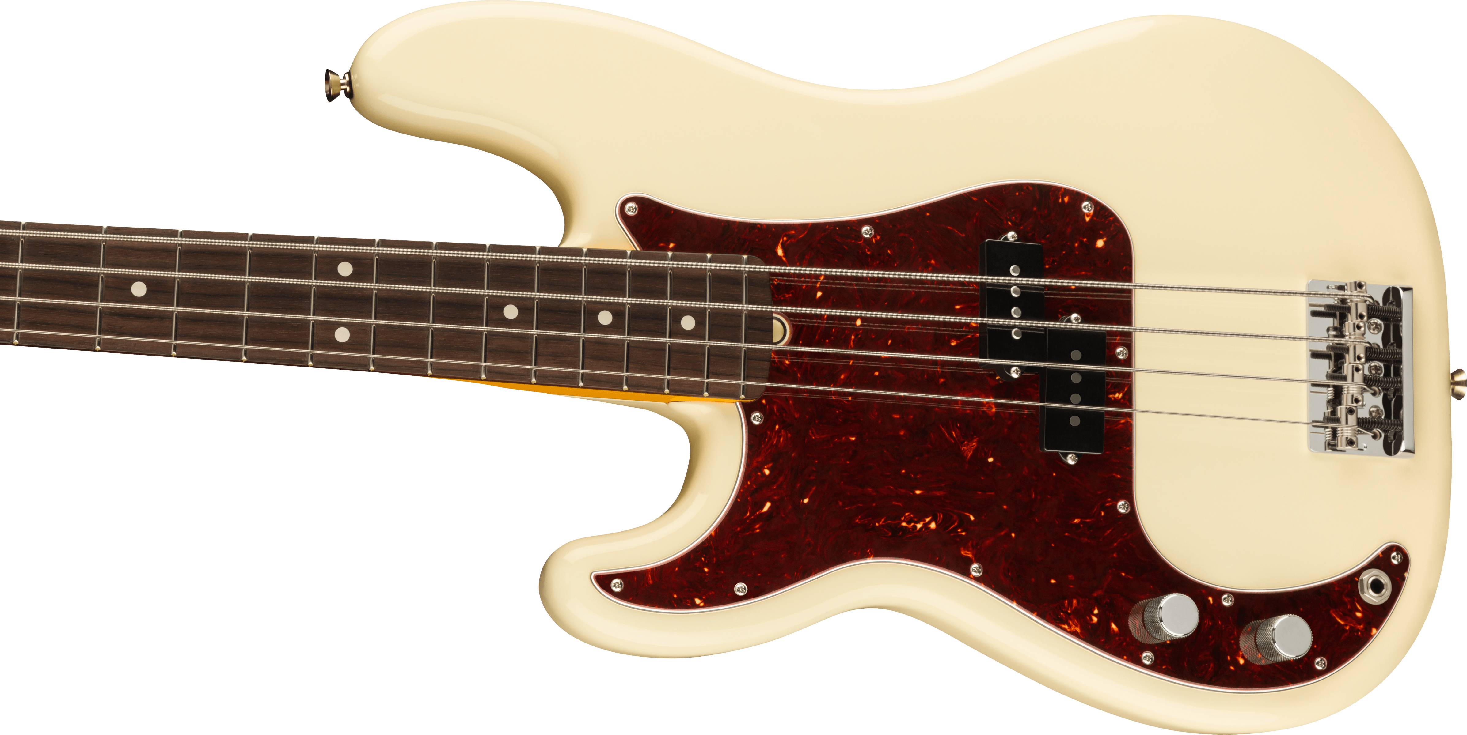 Fender  American Professional II Precision Bass® Left-Hand, Rosewood Fingerboard, Olympic White