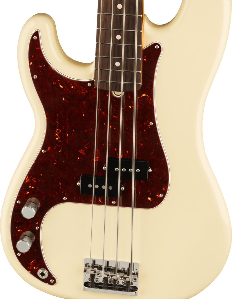 Fender  American Professional II Precision Bass® Left-Hand, Rosewood Fingerboard, Olympic White