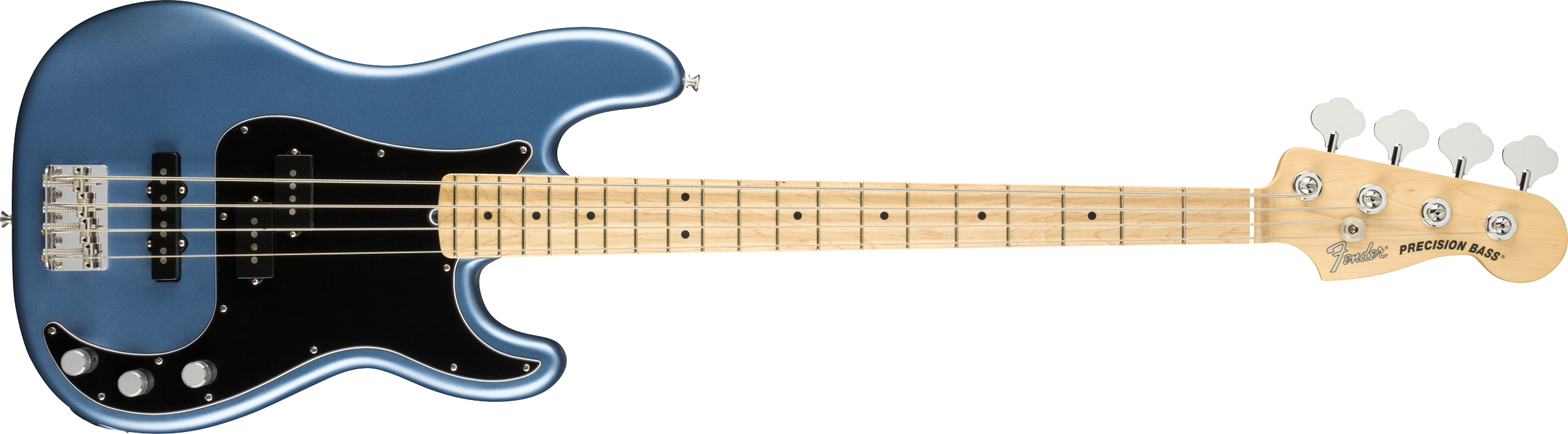 Fender American Performer Precision Bass®, Maple Fingerboard, Satin Lake Placid Blue