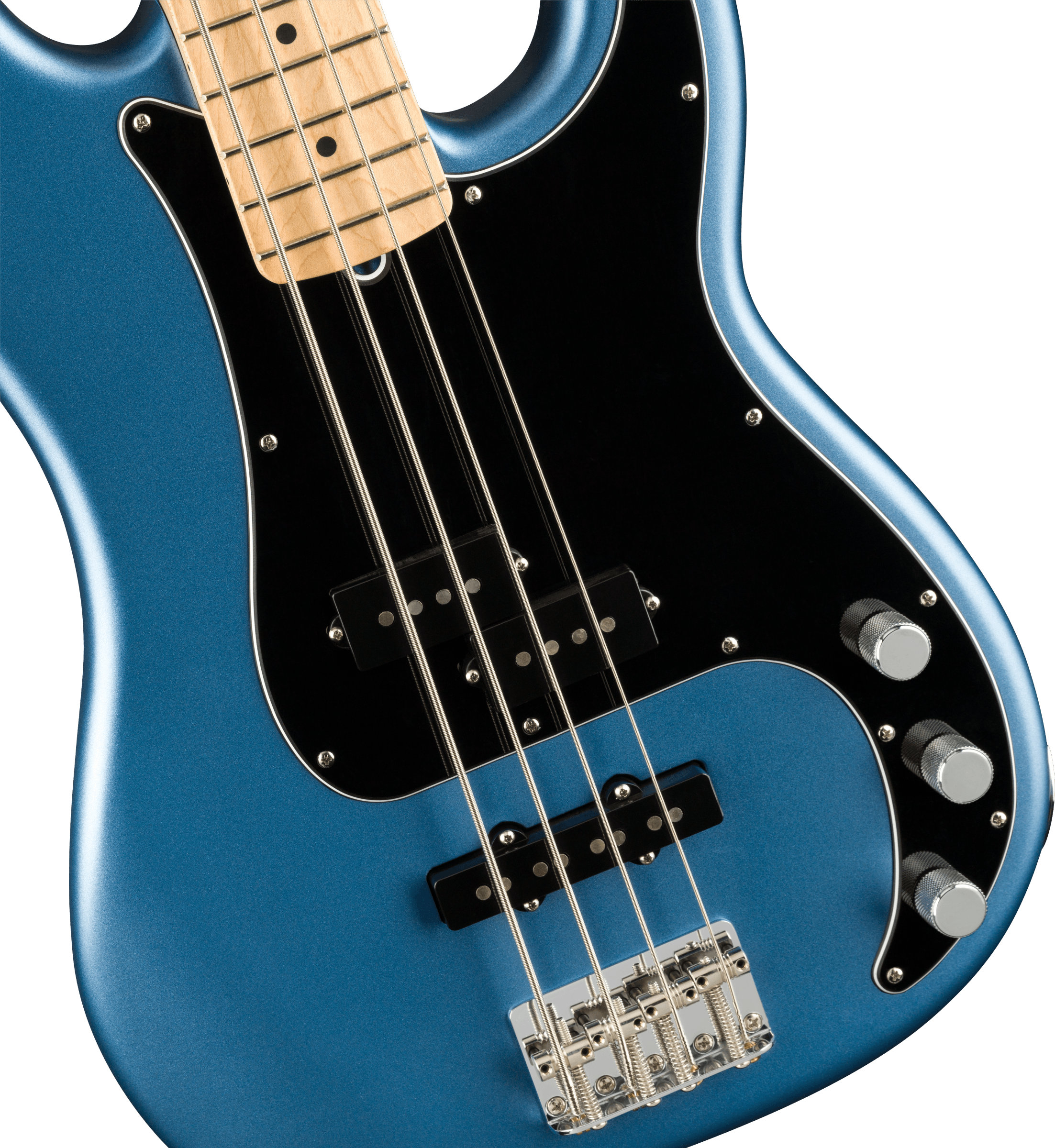 Fender American Performer Precision Bass®, Maple Fingerboard, Satin Lake Placid Blue