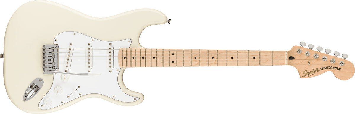 Squier stratocaster affinity white on sale