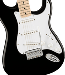 Squier  Affinity Series™ Stratocaster®, Maple Fingerboard, White Pickguard, Black