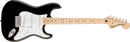 Squier  Affinity Series™ Stratocaster®, Maple Fingerboard, White Pickguard, Black