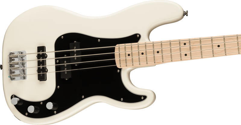 Squier  Affinity Series™ Precision Bass® PJ, Maple Fingerboard, Black Pickguard, Olympic White