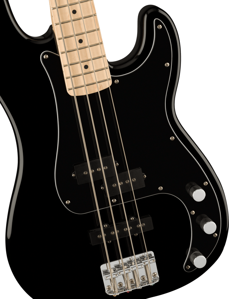 Squier  Affinity Series™ Precision Bass® PJ, Maple Fingerboard, Black Pickguard, Black