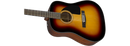 Fender CD-60 Dreadnought V3 w/Case, Walnut Fingerboard, Sunburst