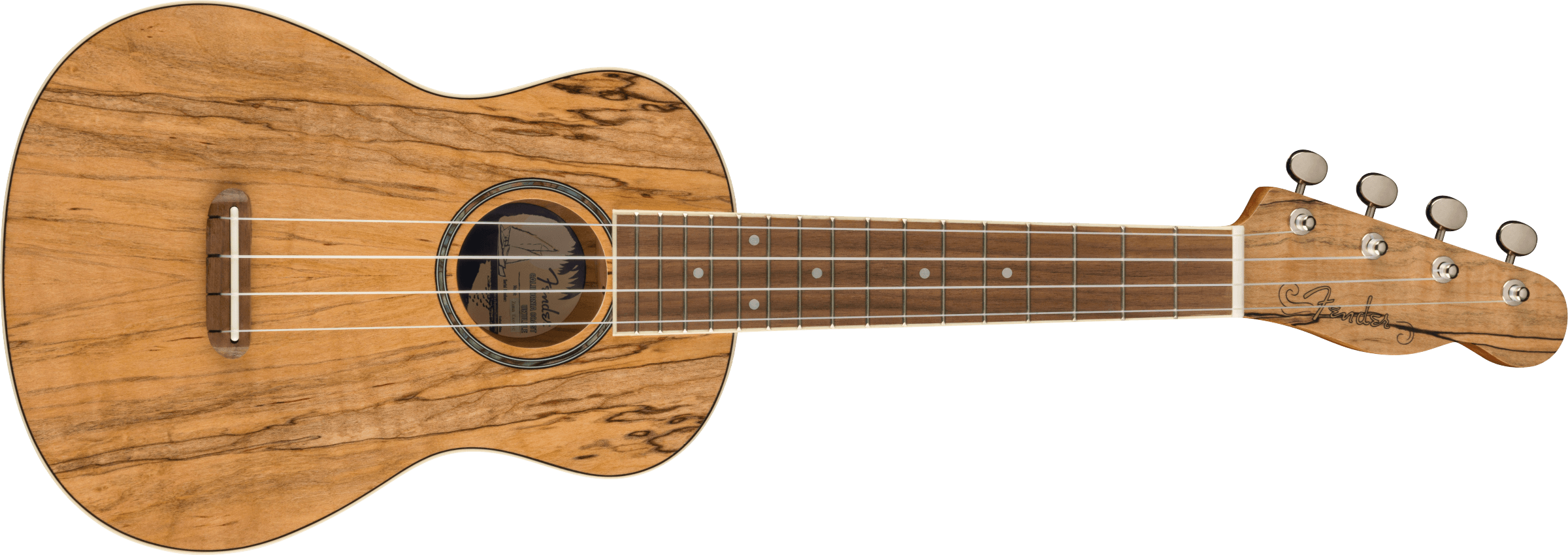 Fender  Zuma Exotic Concert Ukulele, Walnut Fingerboard, Spalted Maple