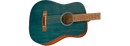 Fender  FA-15 3/4 Scale Steel with Gig Bag, Walnut Fingerboard, Blue